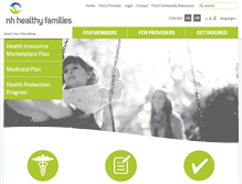 Tablet Screenshot of nhhealthyfamilies.com